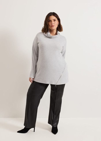 Phase Eight Klara Grey Snuggle T Shirts Grey Canada | NBXHSL-075